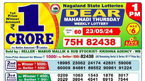 23 Tarik Lottery Result 1 PM 6 PM 8 PM .